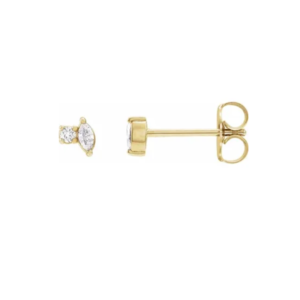 14K .08 CTW Natural Diamond Earrings