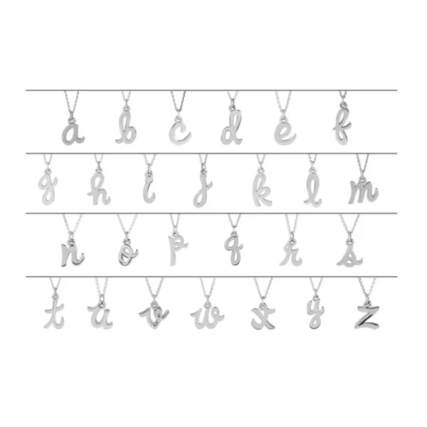 14K Petite Initial Necklace - Image 2