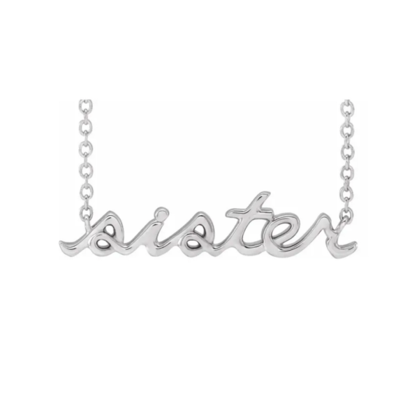 14K "Sister" Necklace - Image 2