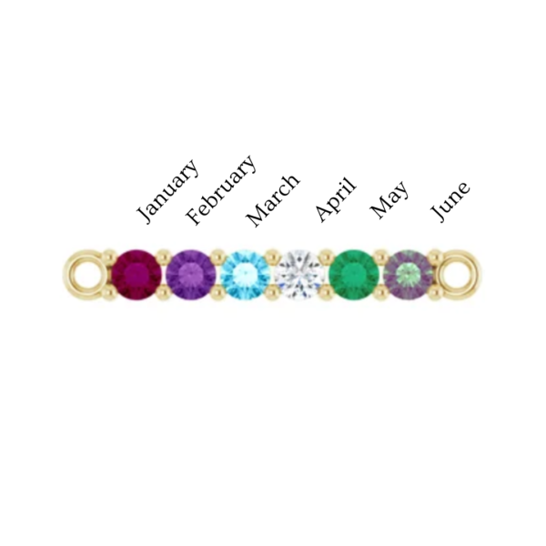 14K Birthstone Bar Bracelet - Image 4