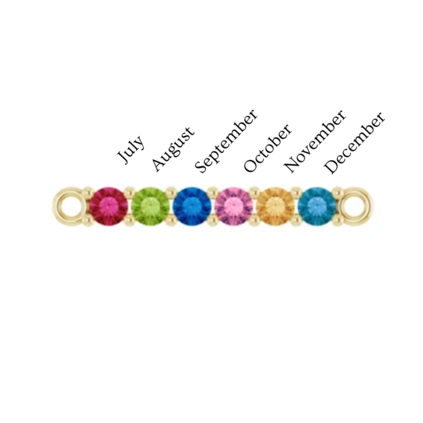 14K Birthstone Bar Bracelet - Image 5