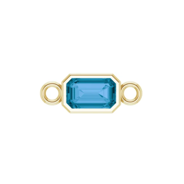10K Emerald Bezel Set Link (Permanent Jewelry) - Image 11