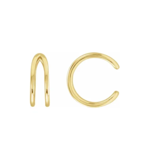 14K Negative Space Ear Cuff