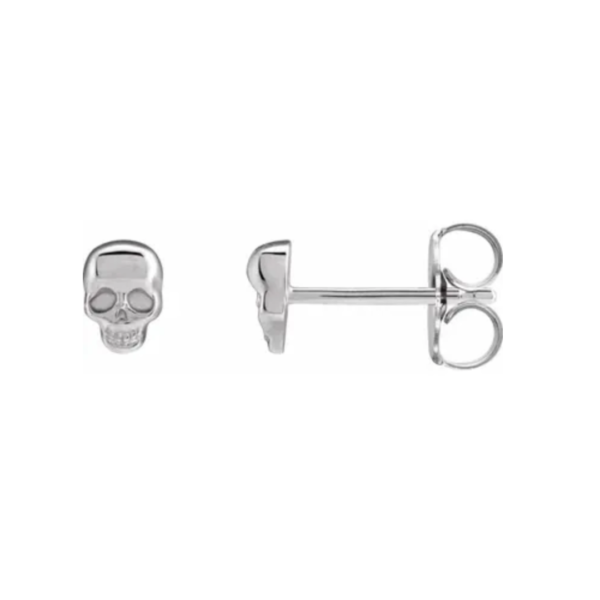14K Skull Earrings - Image 2