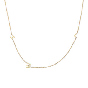 14K Initial Necklace