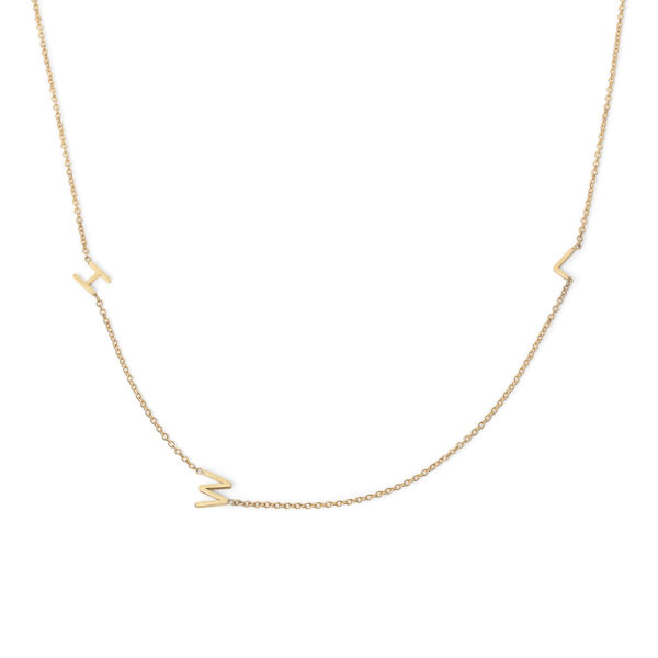 14K Initial Necklace