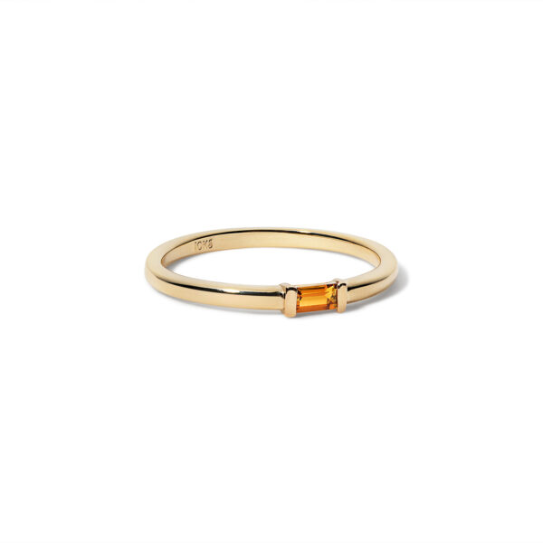 10K Stacking Birthstone Ring - Image 3