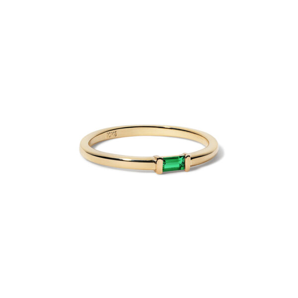 10K Stacking Birthstone Ring - Image 9