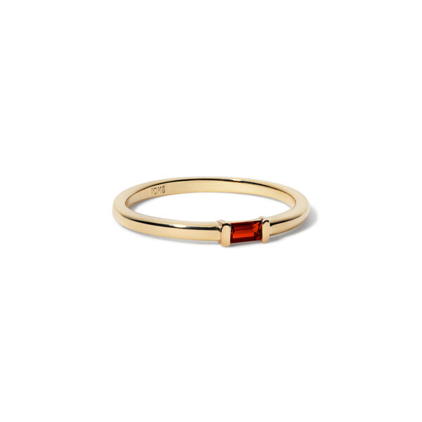 10K Stacking Birthstone Ring - Image 8