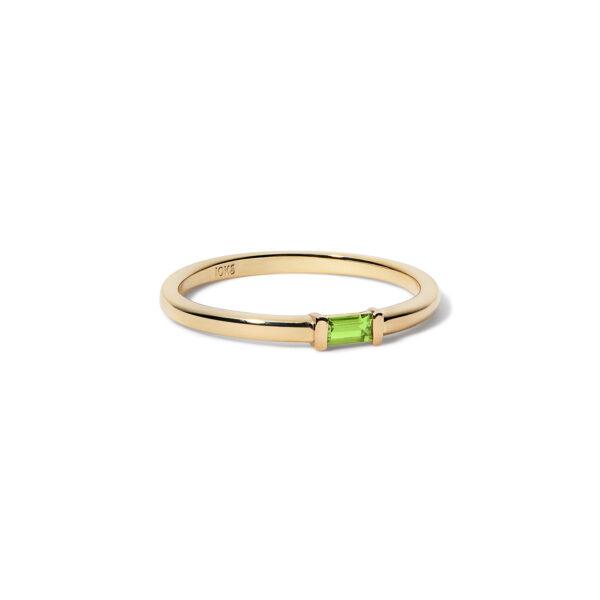 10K Stacking Birthstone Ring - Image 7