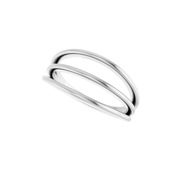 Sterling Silver Negative Space Ring - Image 2