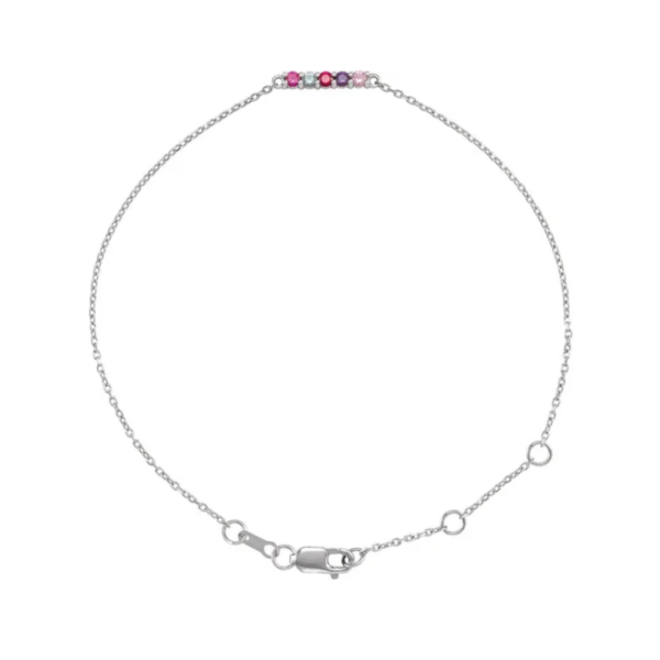 14K Birthstone Bar Bracelet - Image 3