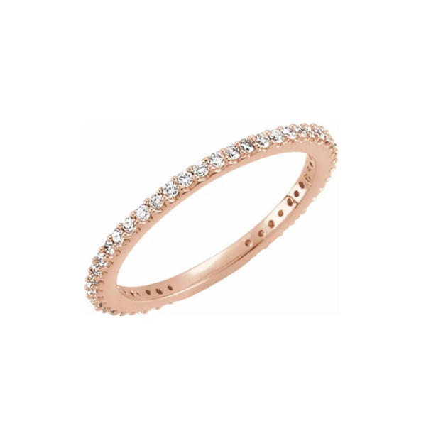 14K and 1/3 CTW Natural Diamond Stackable Ring - Image 4
