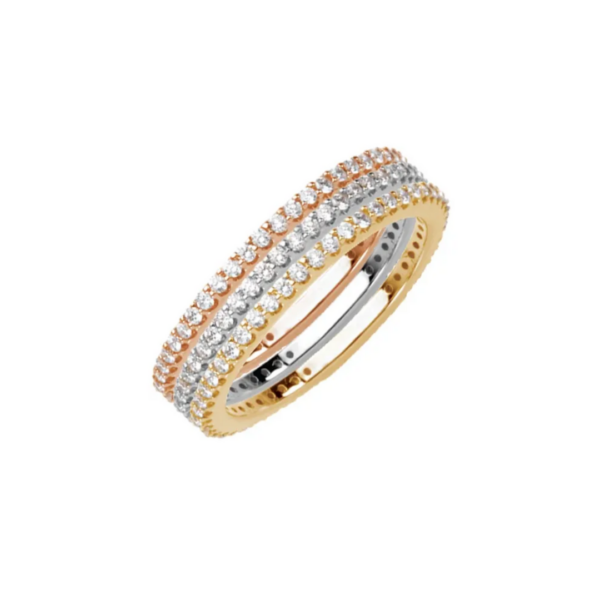 14K and 1/3 CTW Natural Diamond Stackable Ring - Image 5