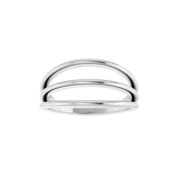 Sterling Silver Negative Space Ring - Image 4