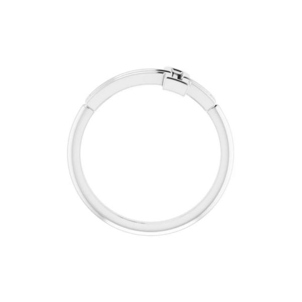 Sterling Silver Open Cross Ring - Image 3