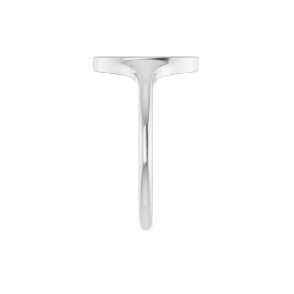 Sterling Silver Moon & Star Signet Ring - Image 2