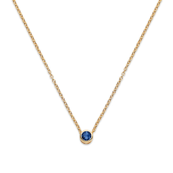 Bezel Birthstone Necklace - Image 10