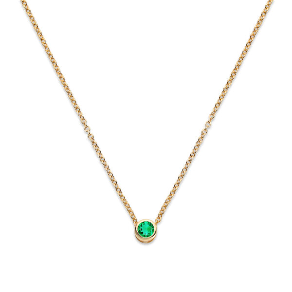 Bezel Birthstone Necklace - Image 6