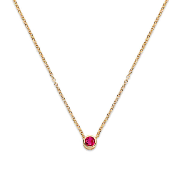 Bezel Birthstone Necklace - Image 8