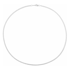 Sterling Silver Curb Necklace