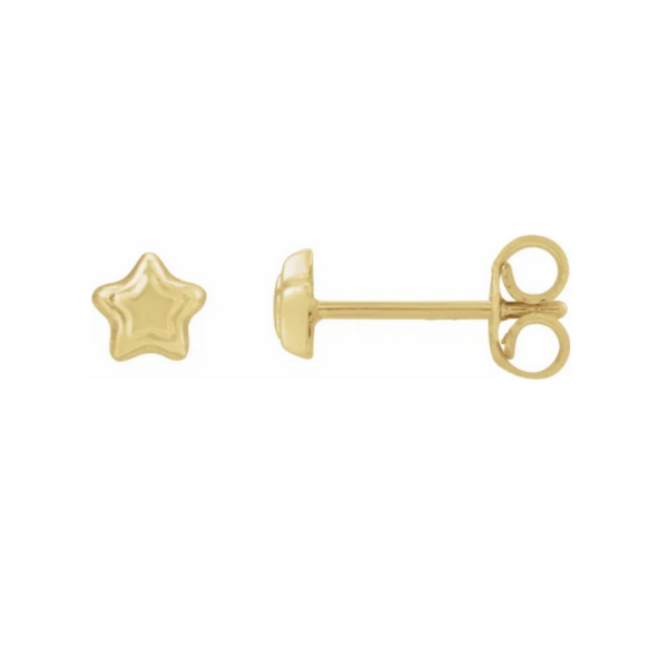 14K Gold Star Earrings