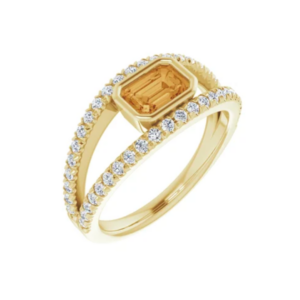 10K Citrine Ring
